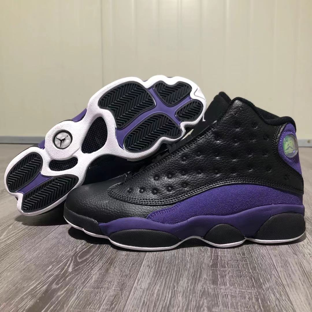 2021 Air Jordan 13 Retro Black Purple Shoes